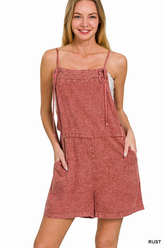 Mr. Wright Linen Romper