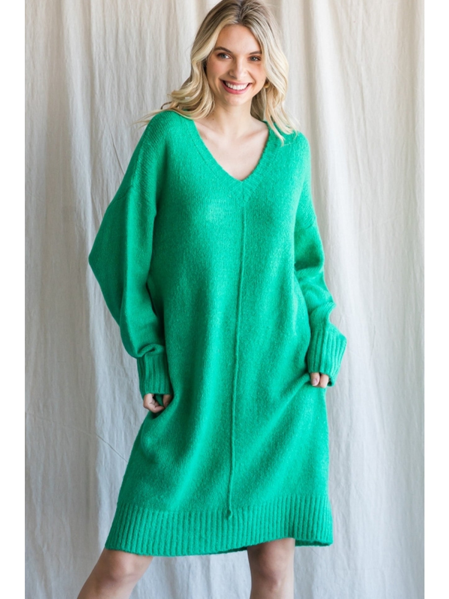 Greener Pastures Sweater Dress