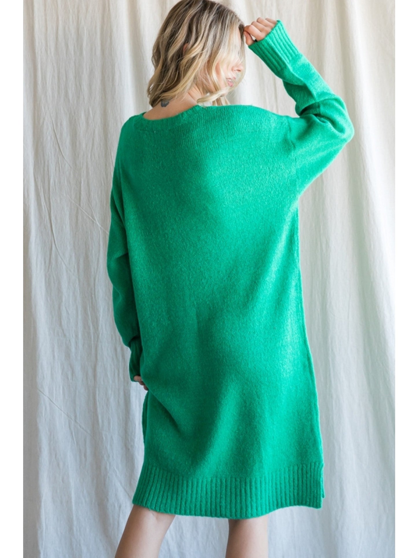 Greener Pastures Sweater Dress