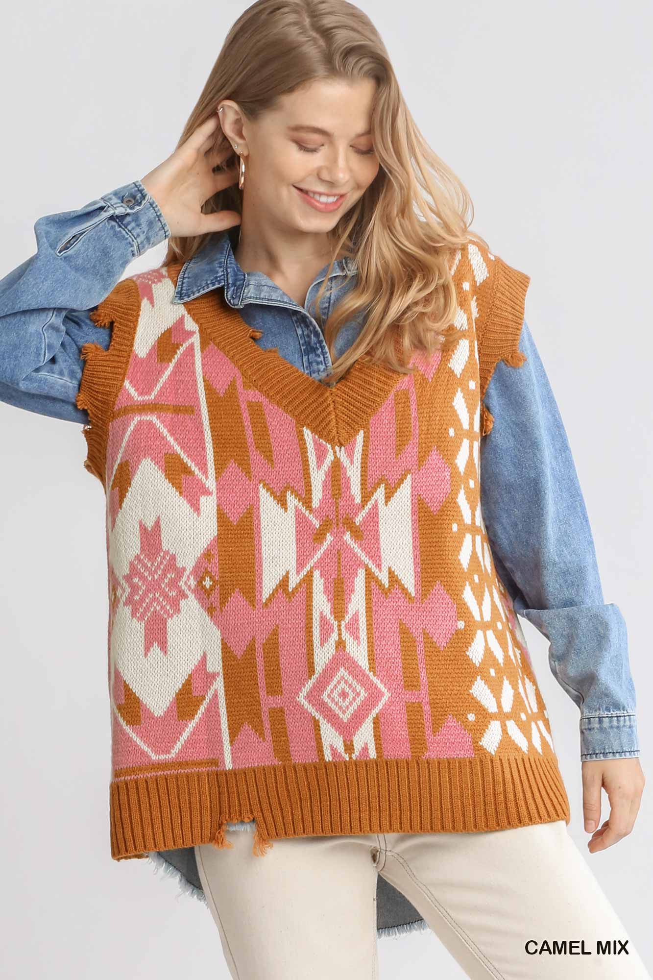 Caramel Skies Sweater Vest