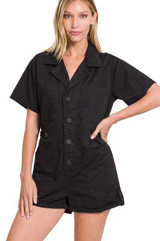 Jet Setter Romper - Blackjack